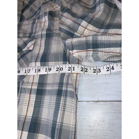 VTG Aeropostale Pearl Snap Western Shirt Mens L Multicolor L/S Plaid Check 90’s - Picture 2 of 6